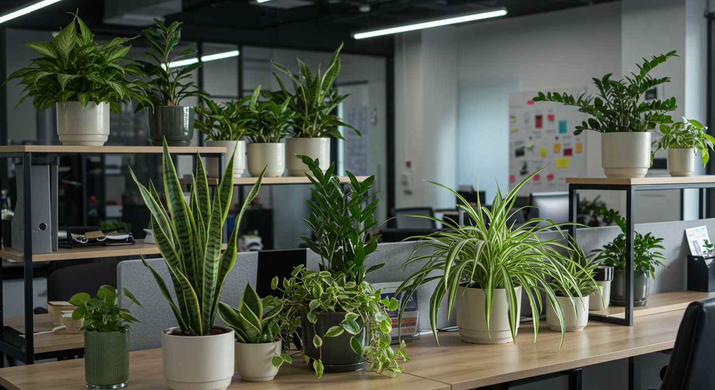 사무실 식물 인테리어