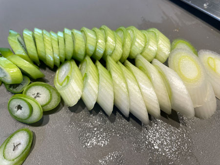 소불고기 재료 - 대파