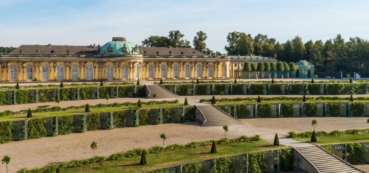 독일 상수시궁전 계단정원 전경