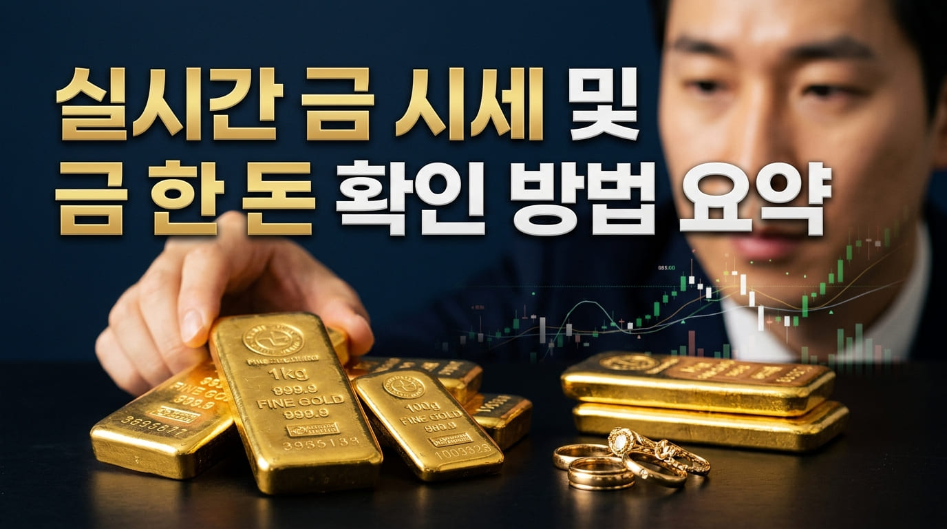 금 1돈가격 실시간 금시세 계산기