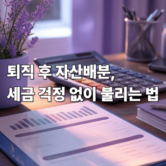 퇴직 후 자산배분, 세금 걱정 없이 불리는 법