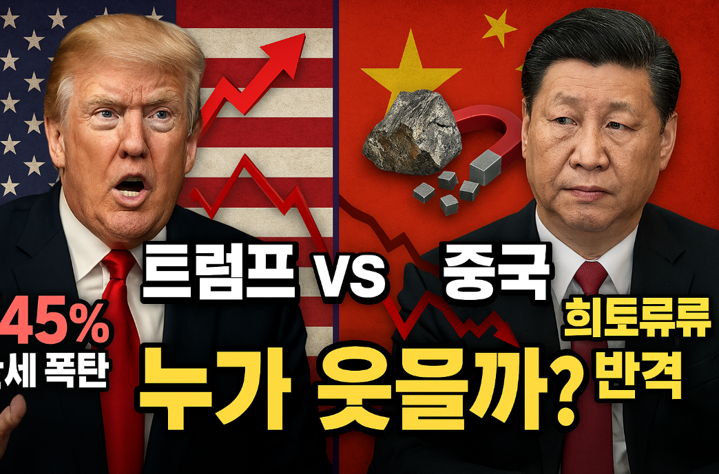 트럼프 vs 중국: 145% 관세 전쟁과 희토류 반격, 누가 웃을까?