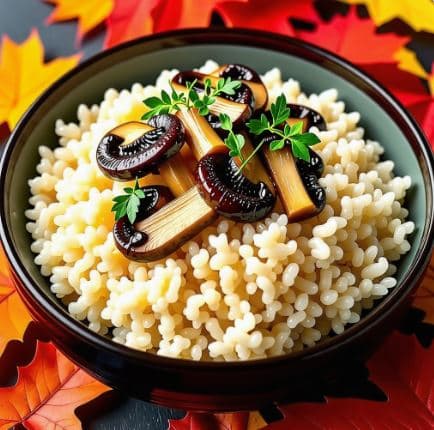 일본의 마쓰타케 고항(松茸ご飯) - 가을에만 채취되는 송이버섯을 활용한 향긋한 밥