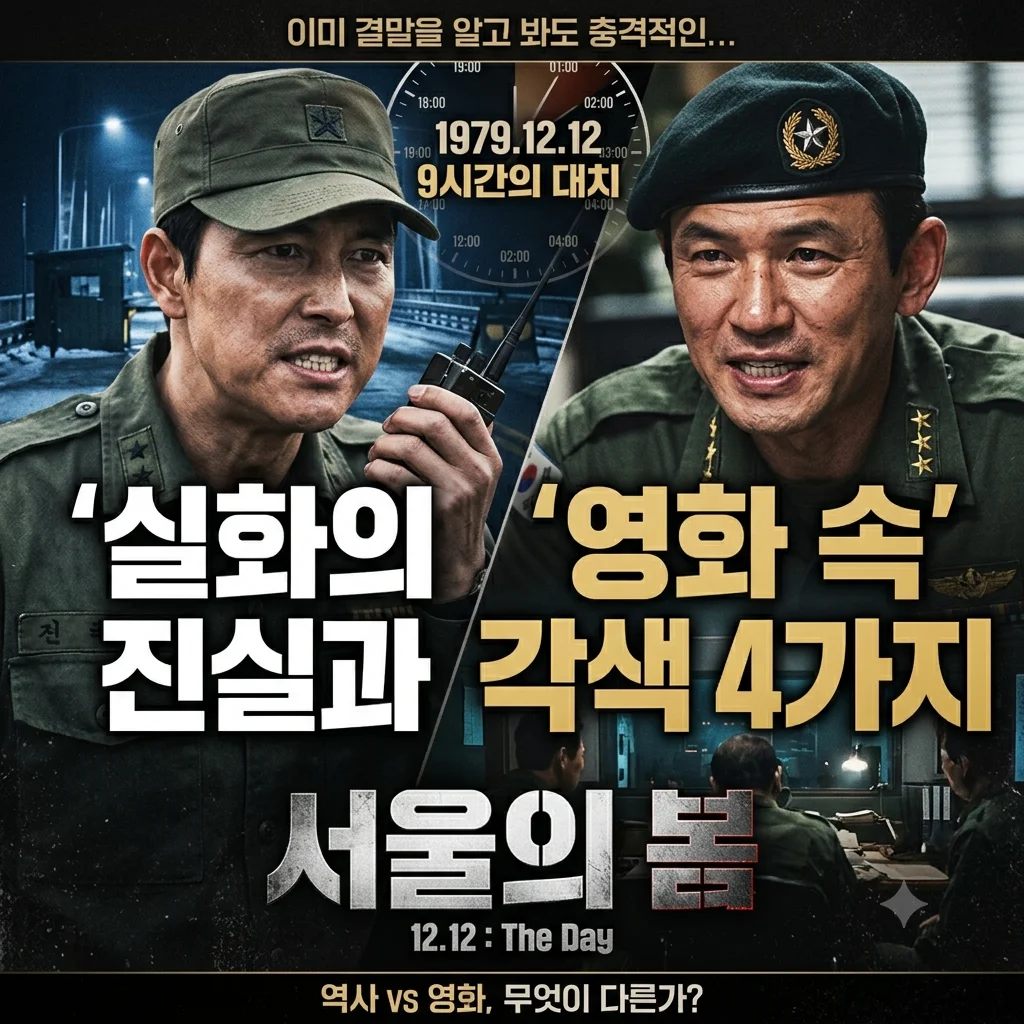 영화 서울의 봄 공식 메인 포스터 정우성 황정민 대치