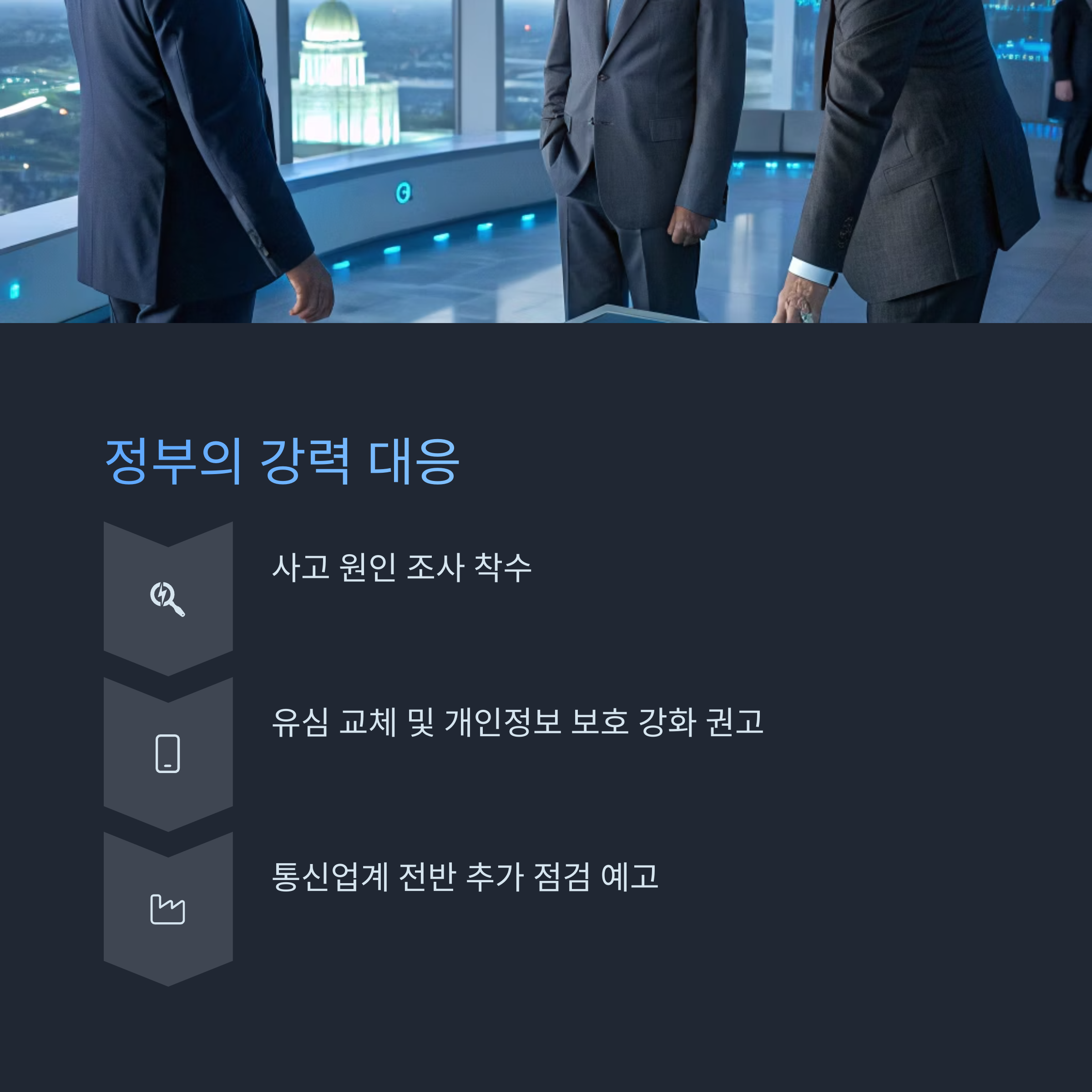 정부 조사 및 향후 대응 방향