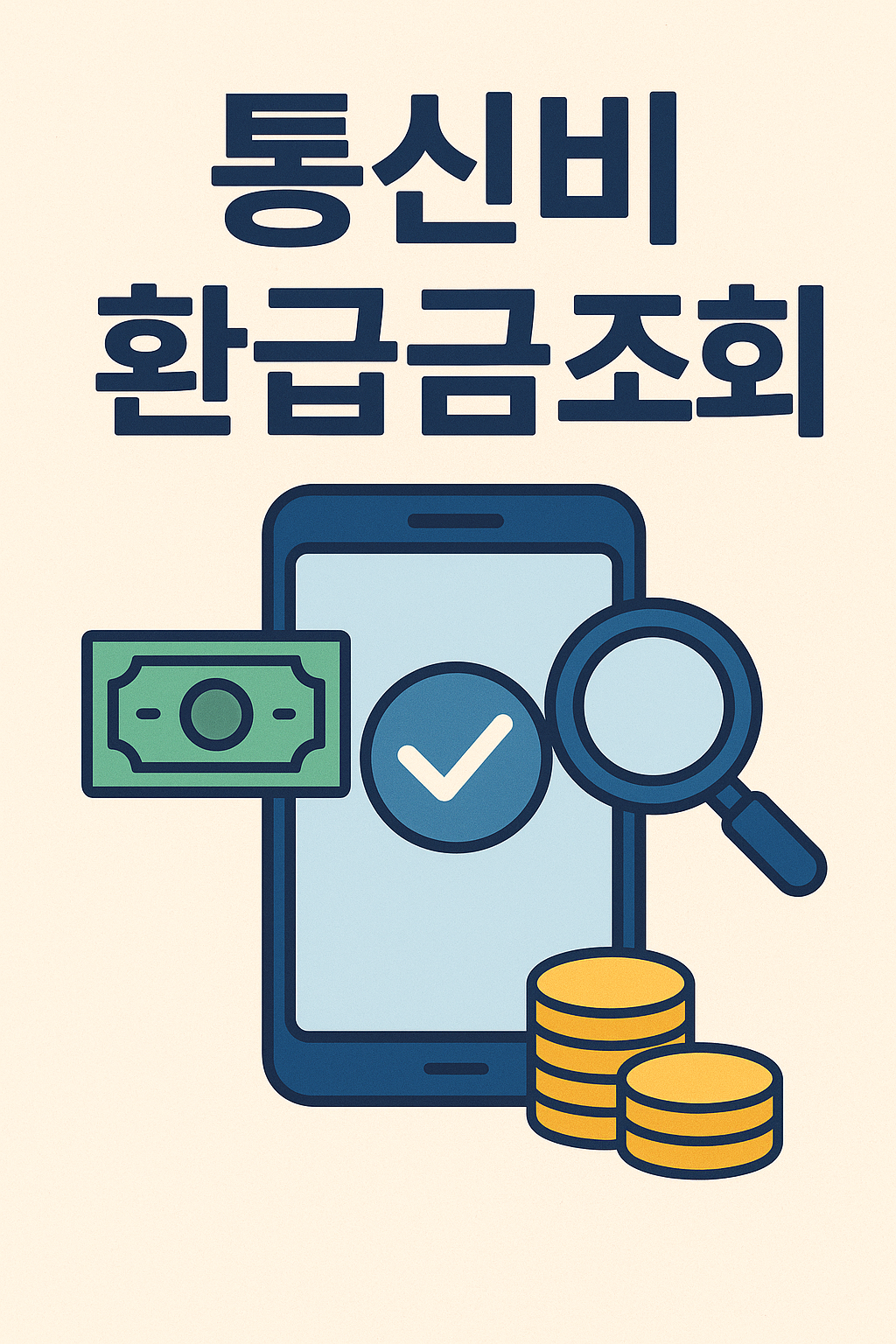 통신비 환급금 조회 문구 이미지