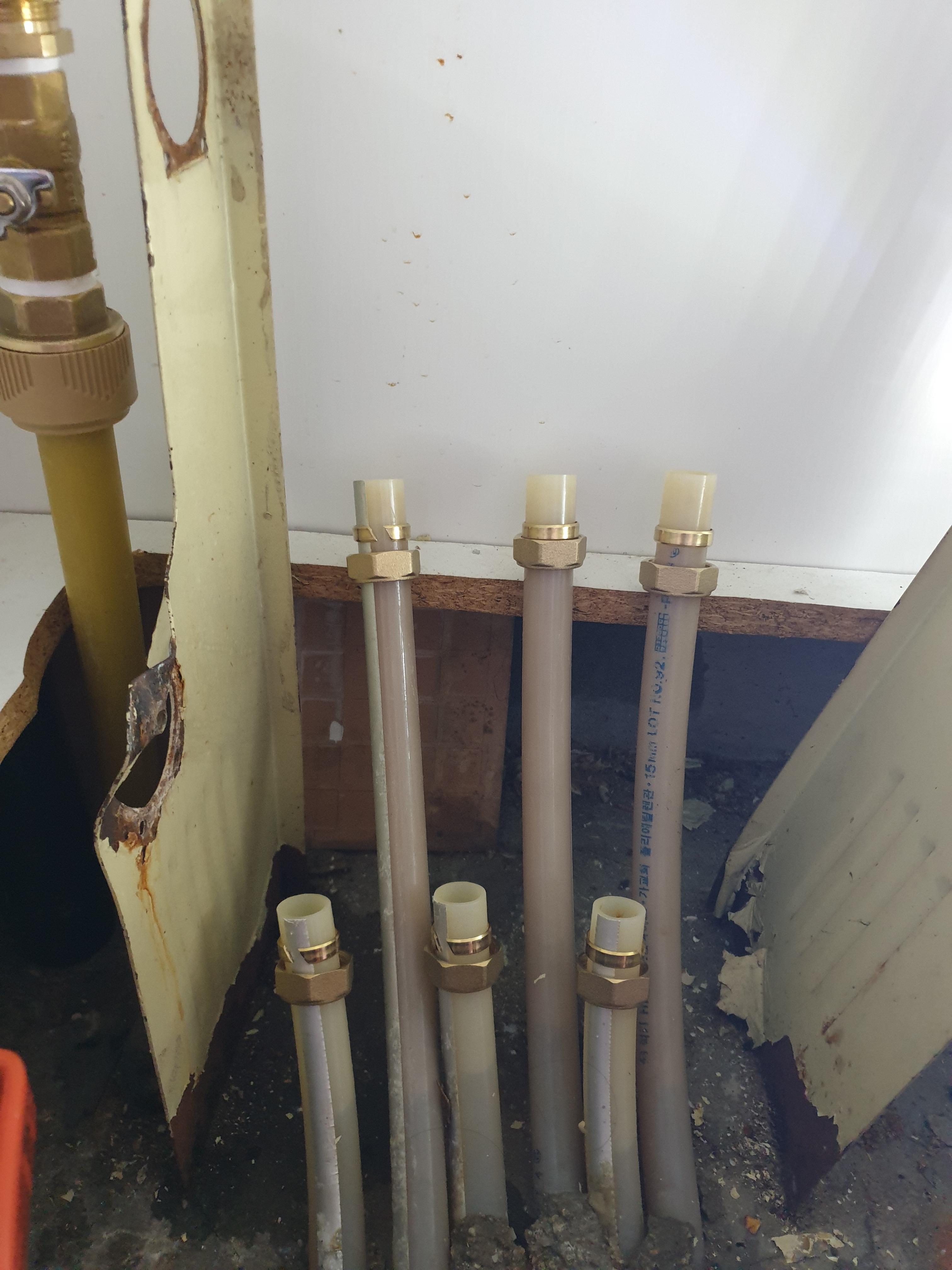 엑셀 소켓 부속 배관에 끼워주기