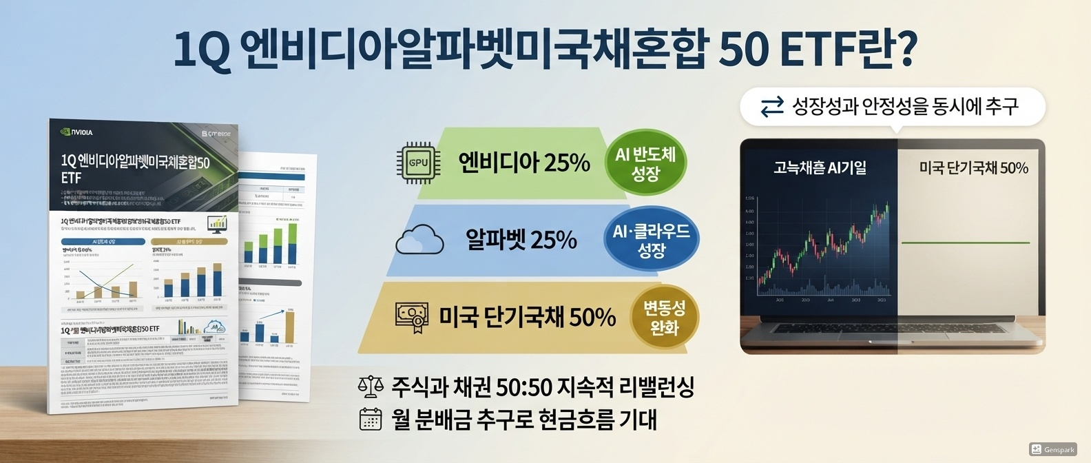 1Q 엔비디아알파벳미국채혼합50 ETF란?