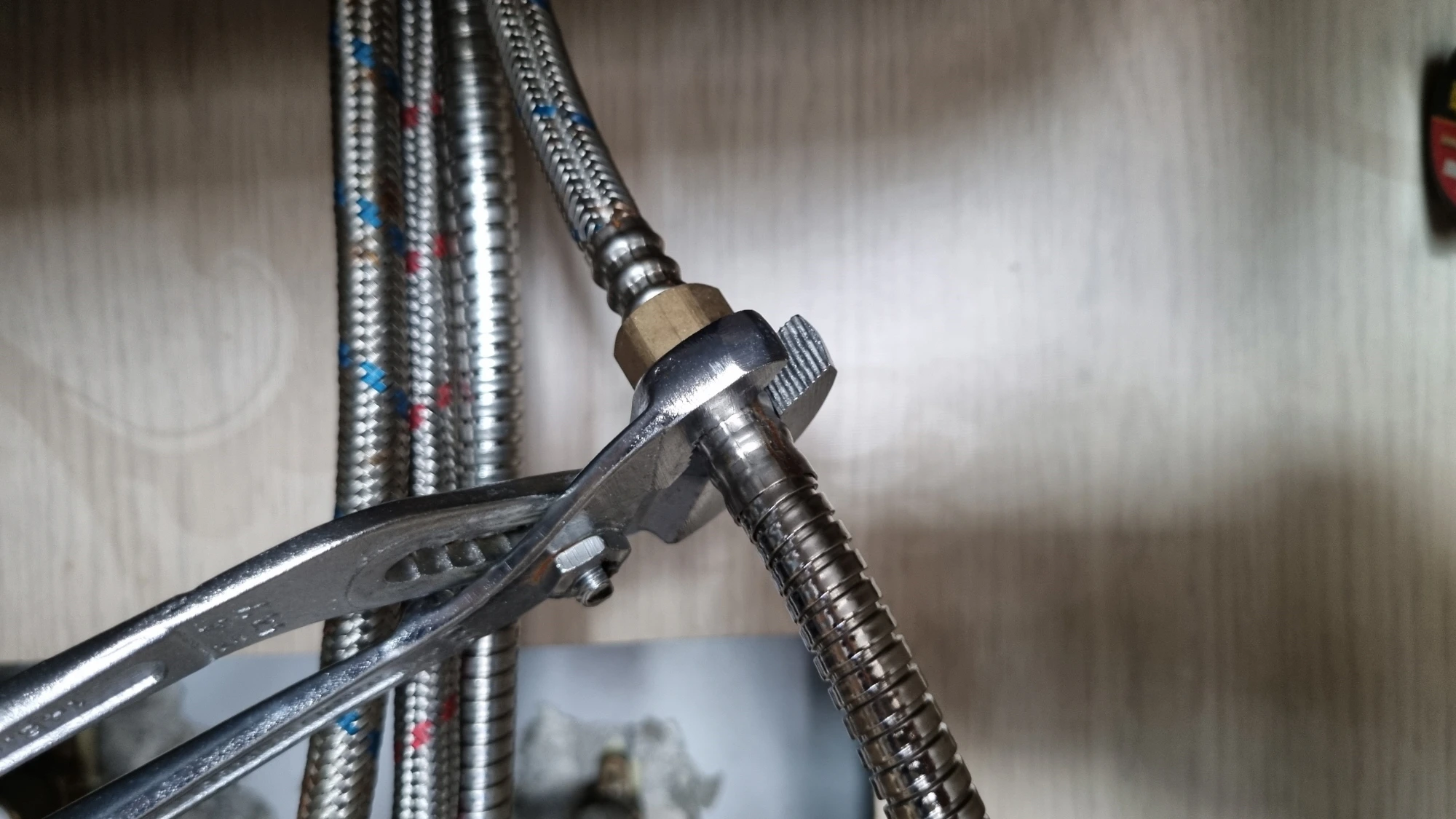 원홀수전 호스 분리 모습