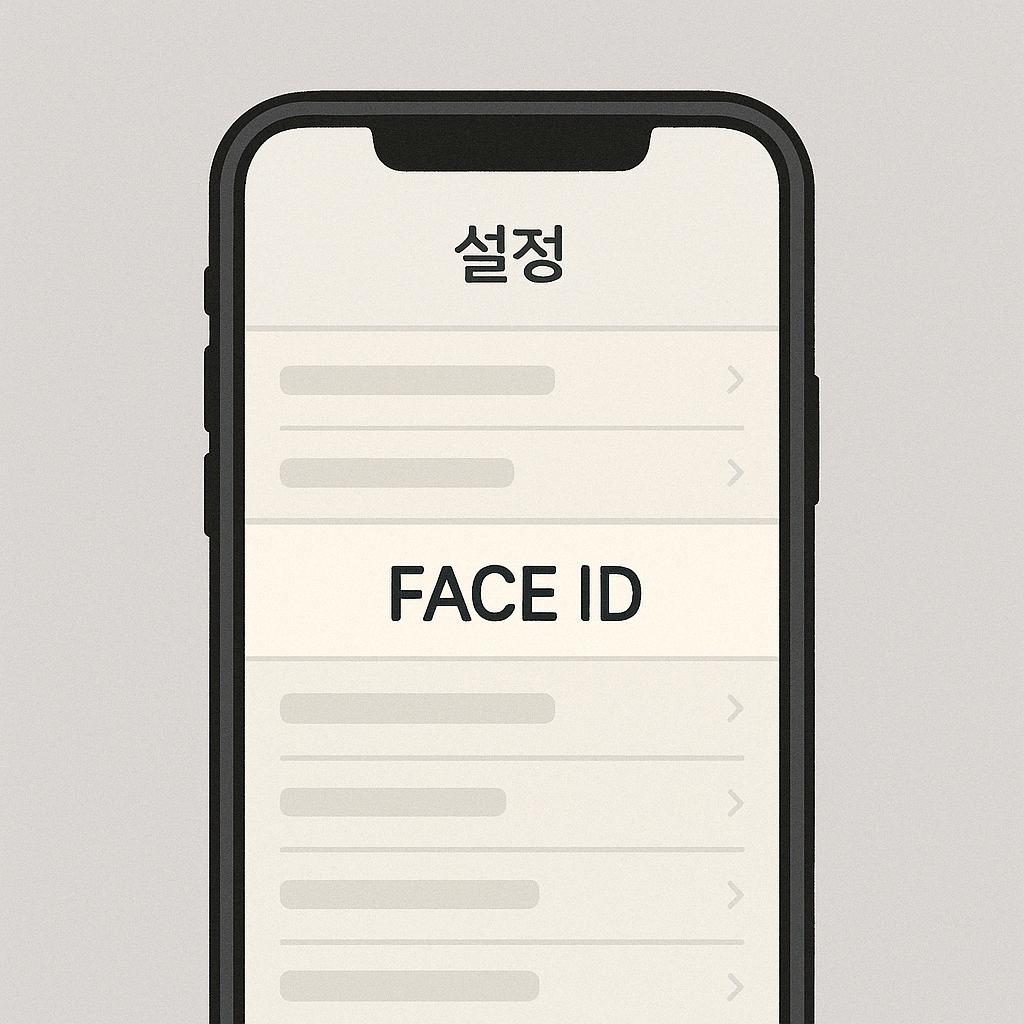 ‘Face ID 및 암호’ 메뉴가 사라졌다면?