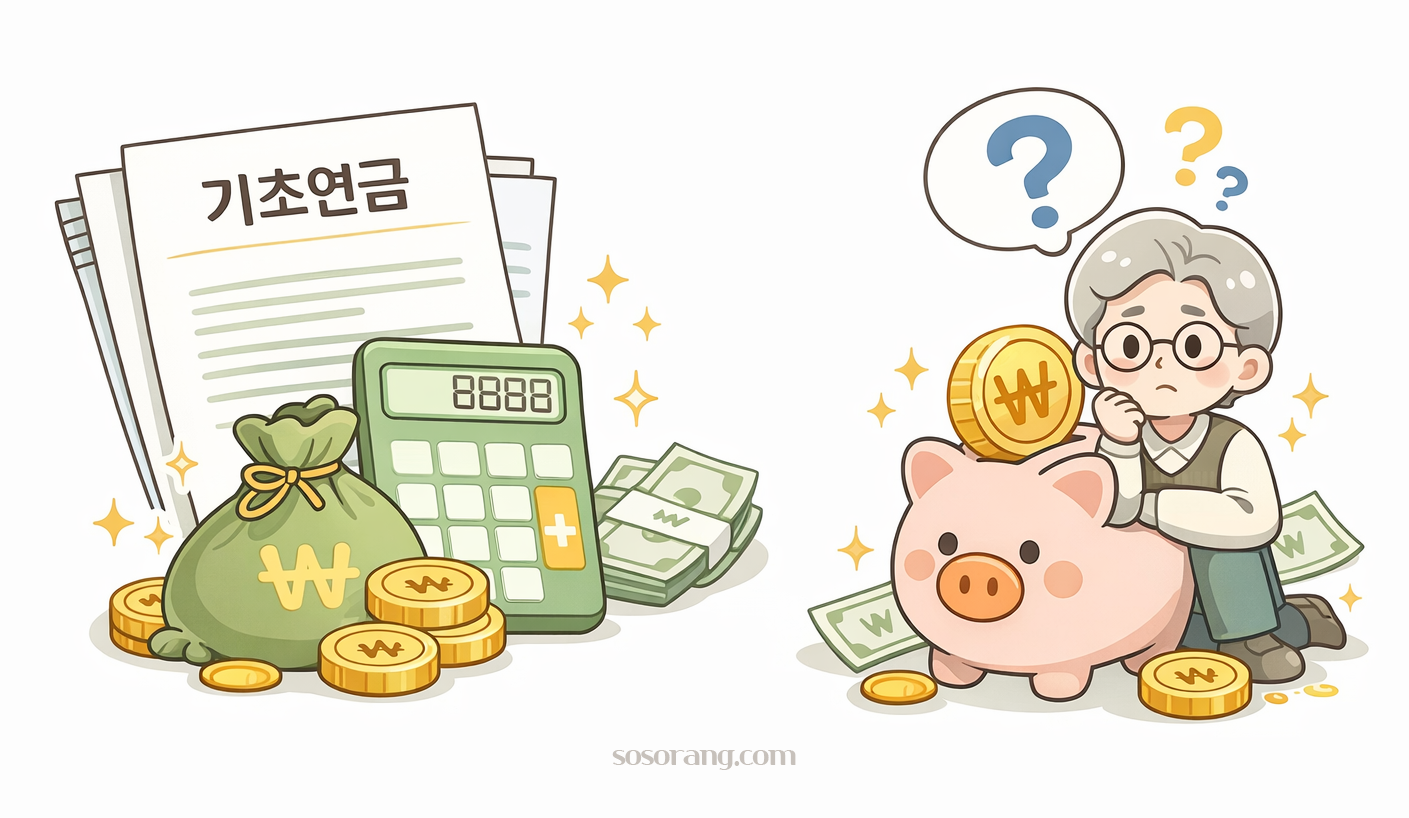 기초연금 신청 후 지급 시작 시점을 설명하는 이미지