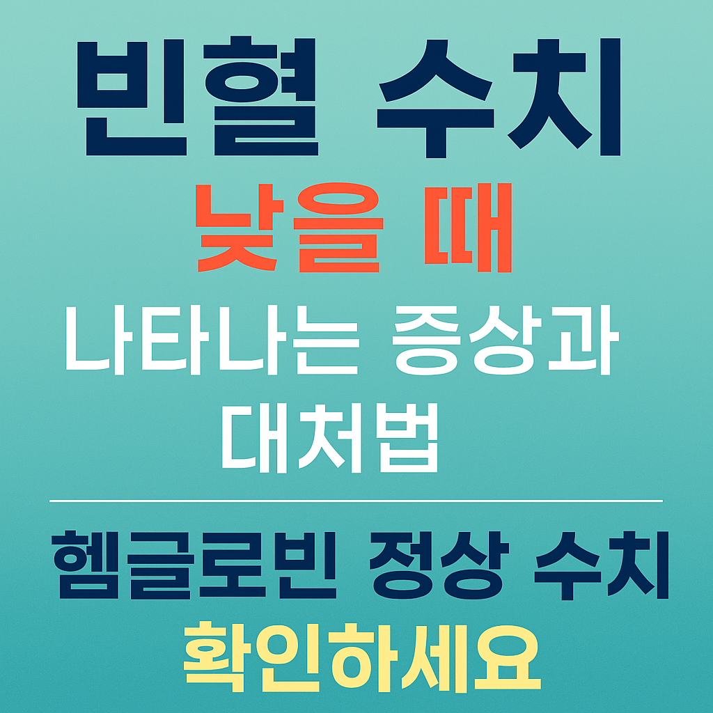 빈혈 수치
