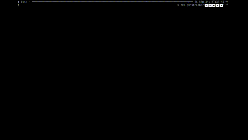 nnn on zsh + tmux + git bash 시연 영상