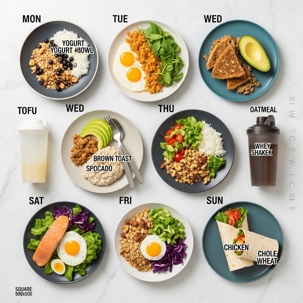 7일 고단백 메뉴 플랜