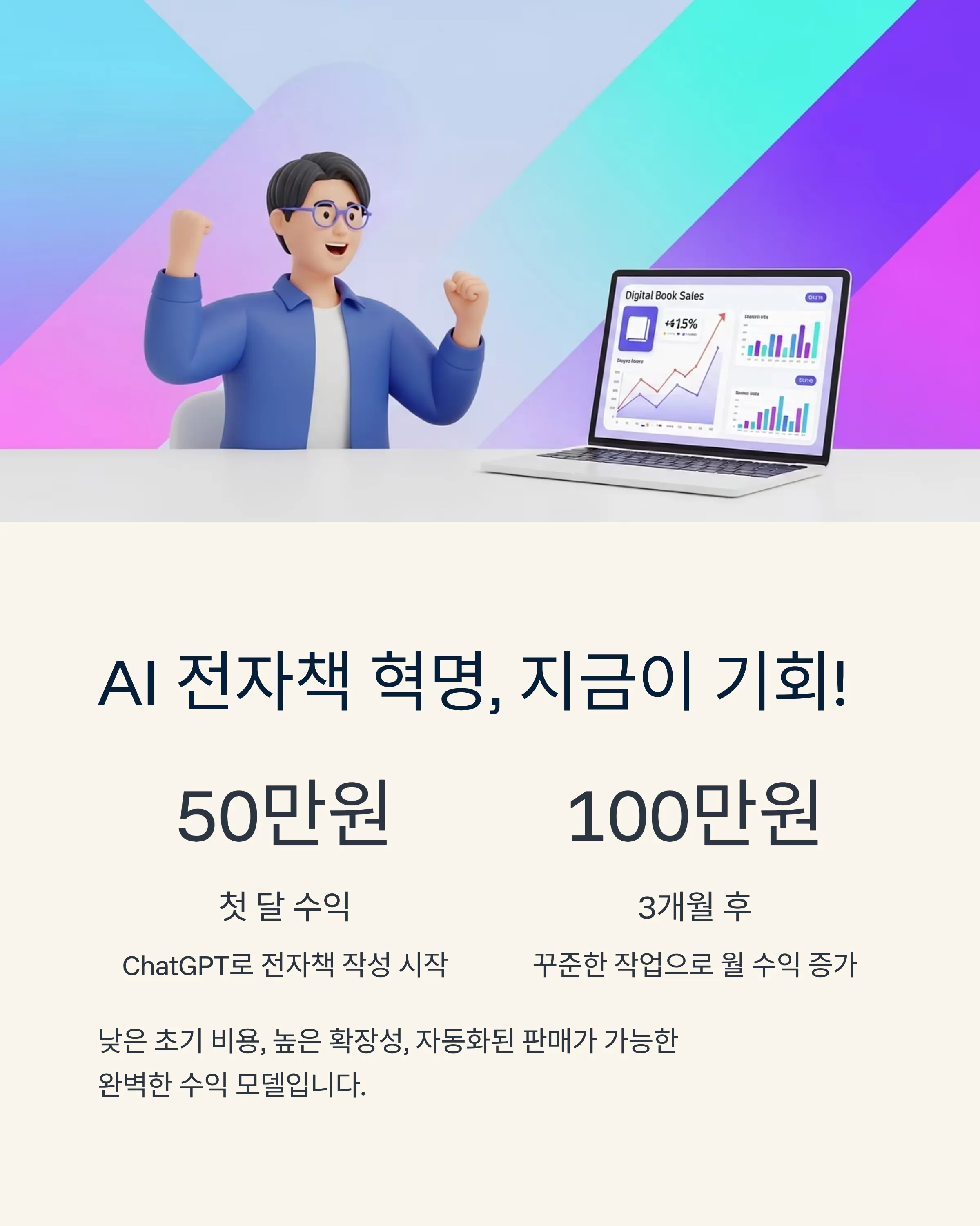AI로 전자책 만들어 월 100만원 벌기