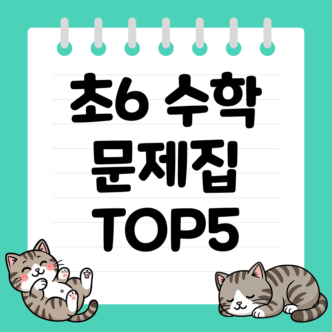 2026년 개정판 초6 수학 문제집 추천 순위 TOP5