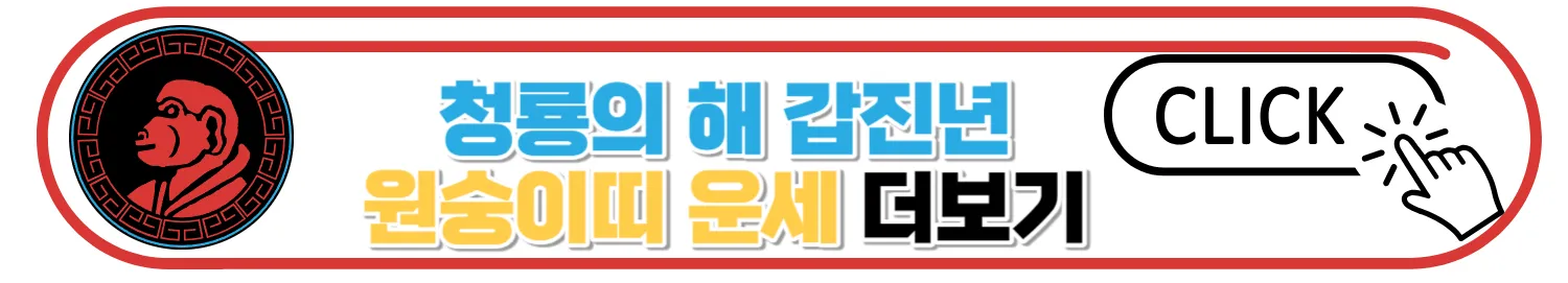 2024 갑진년 띠별 신년운세