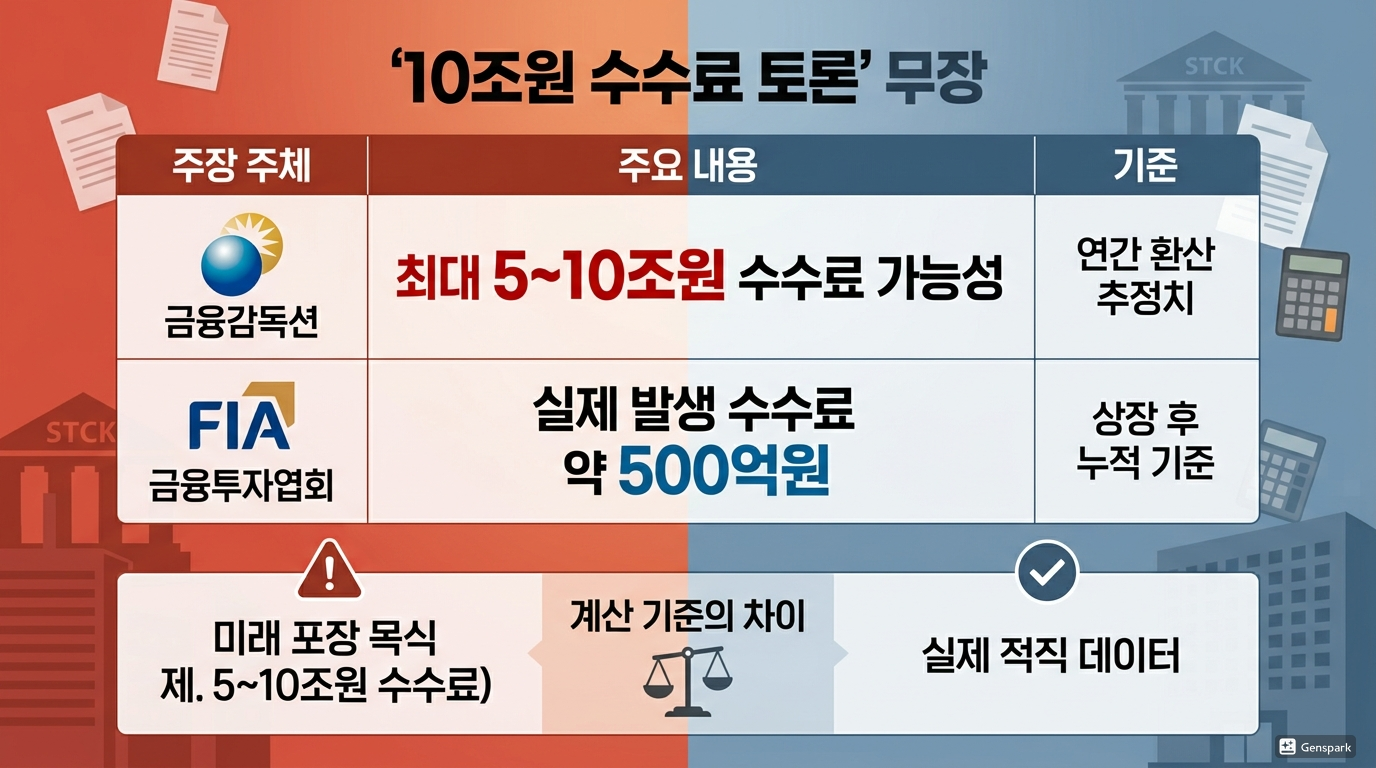 최대 10조 수수료 논란의 배경
