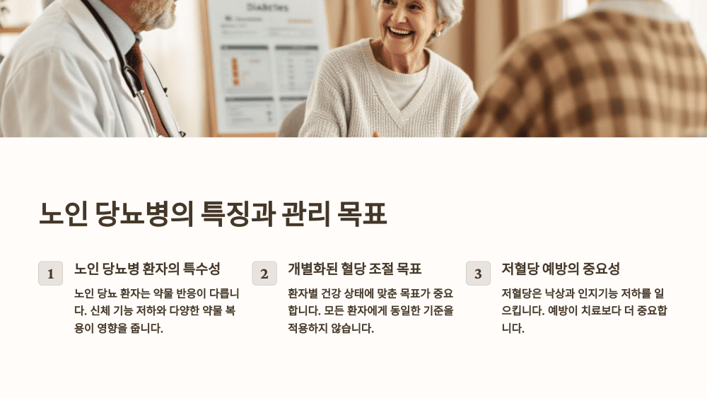 노인 당뇨병의 특징과 관리 목표