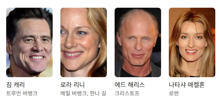 영화 트루먼 쇼 출연진
