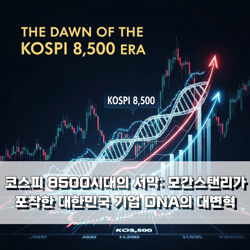 코스피 8500시대의 서막: 모간스탠리가 포착한 대한민국 기업 DNA의 대변혁