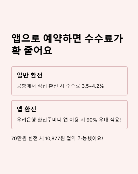 앱으로 예약하면 수수료가 확 줄어요