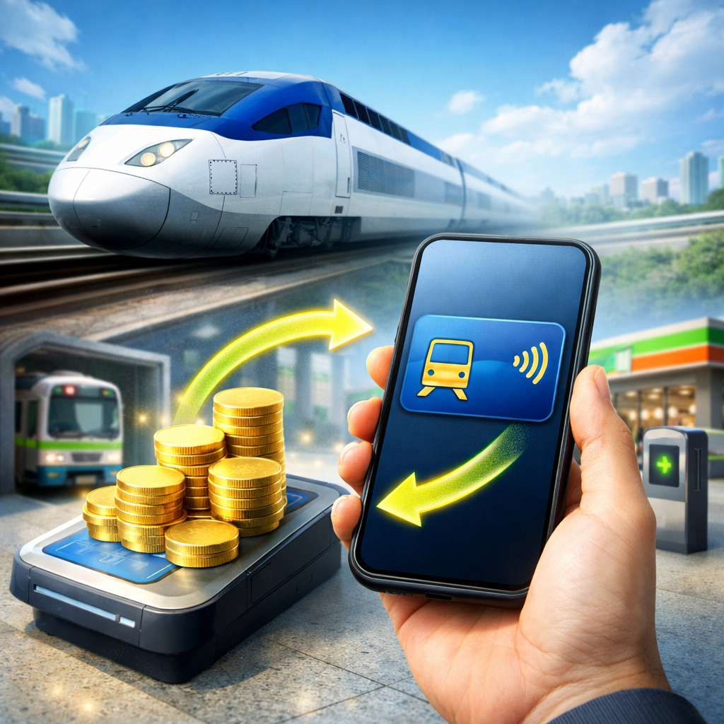 KTX 마일리지 자동전환 방법 총정리 (모바일 교통카드로 쓰는 가장 쉬운 방법) 관련 사진