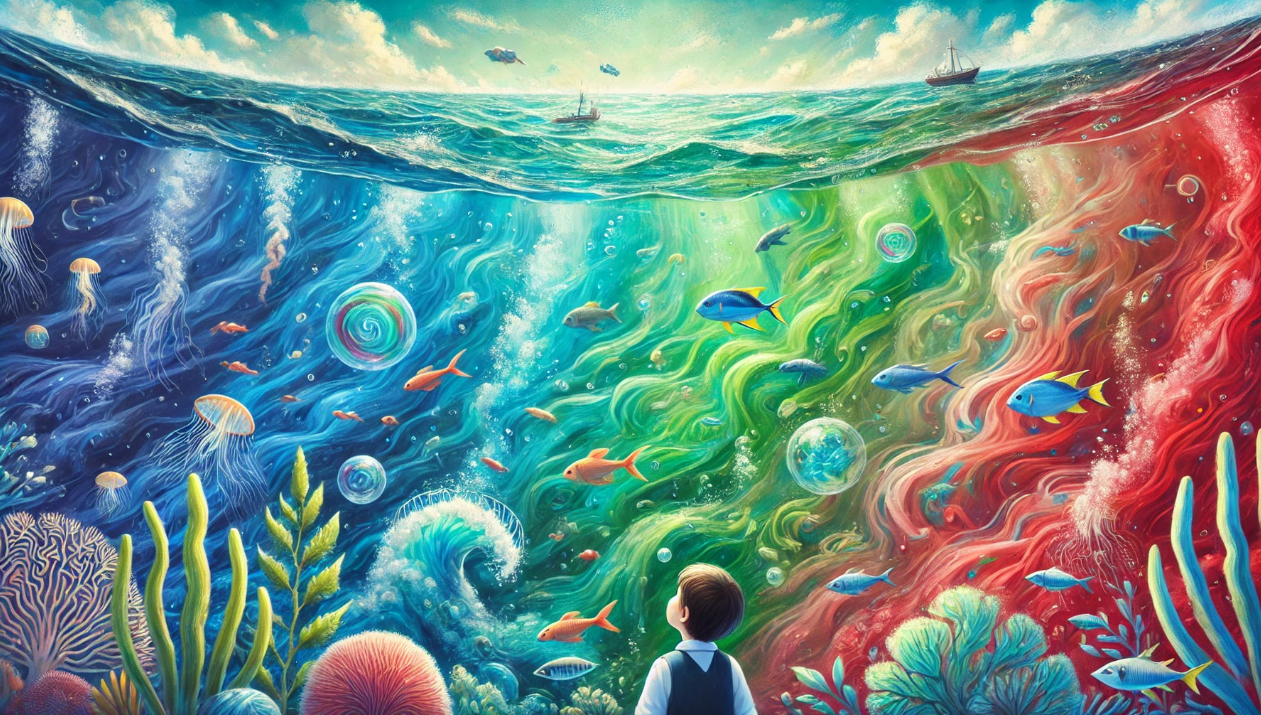 바다의 색은 파랑뿐일까?