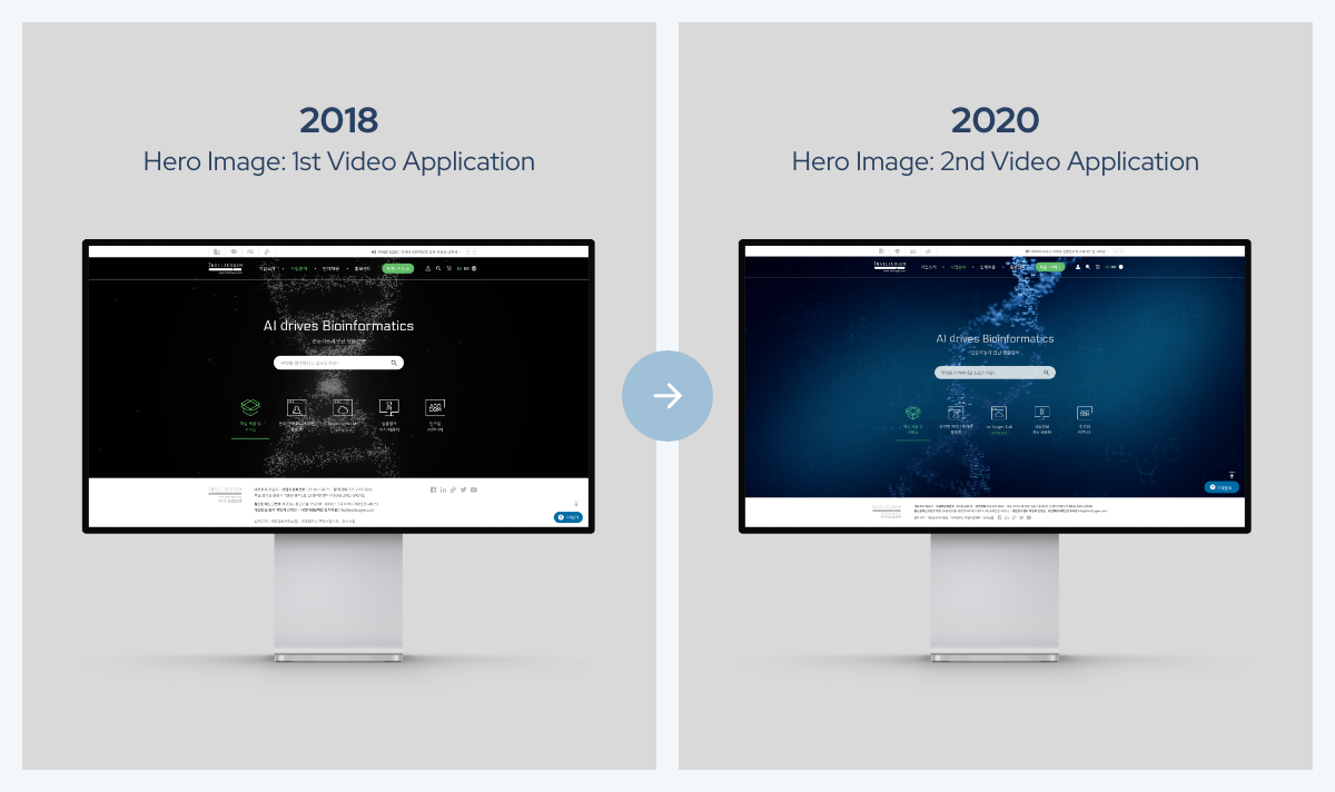 Hero Image 변화, 디바이스 최적화 작업