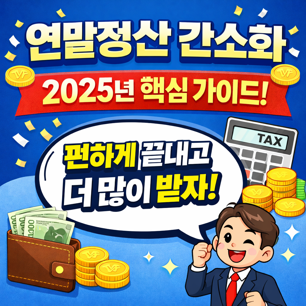 연말정산 간소화 2025년 준비법 총정리!