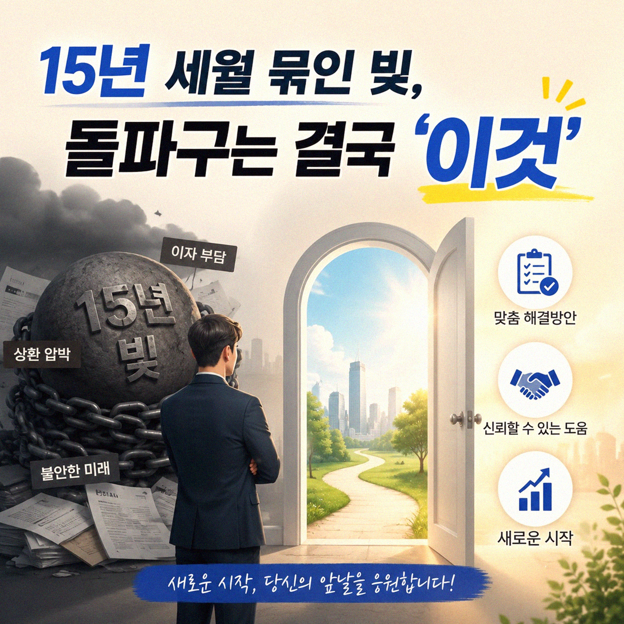 15년 채무, 어떻게 벗어날 수 있었나