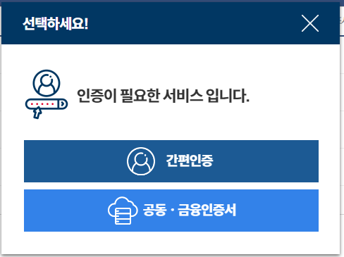 4. 신청정보 입력 인증 화면