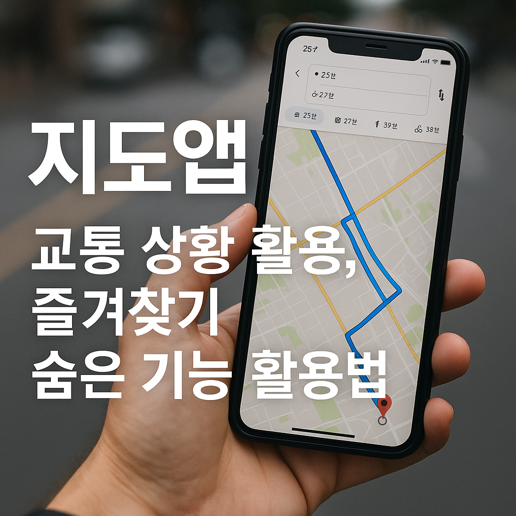 지도앱 교통 상황 활용, 즐겨 찾기, 숨은 기능 활용법