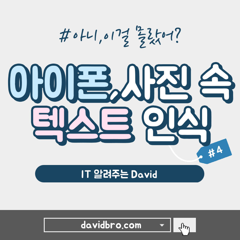 아이폰이 사진 속 텍스트를 인식한다? - 라이브 텍스트(Live Text)