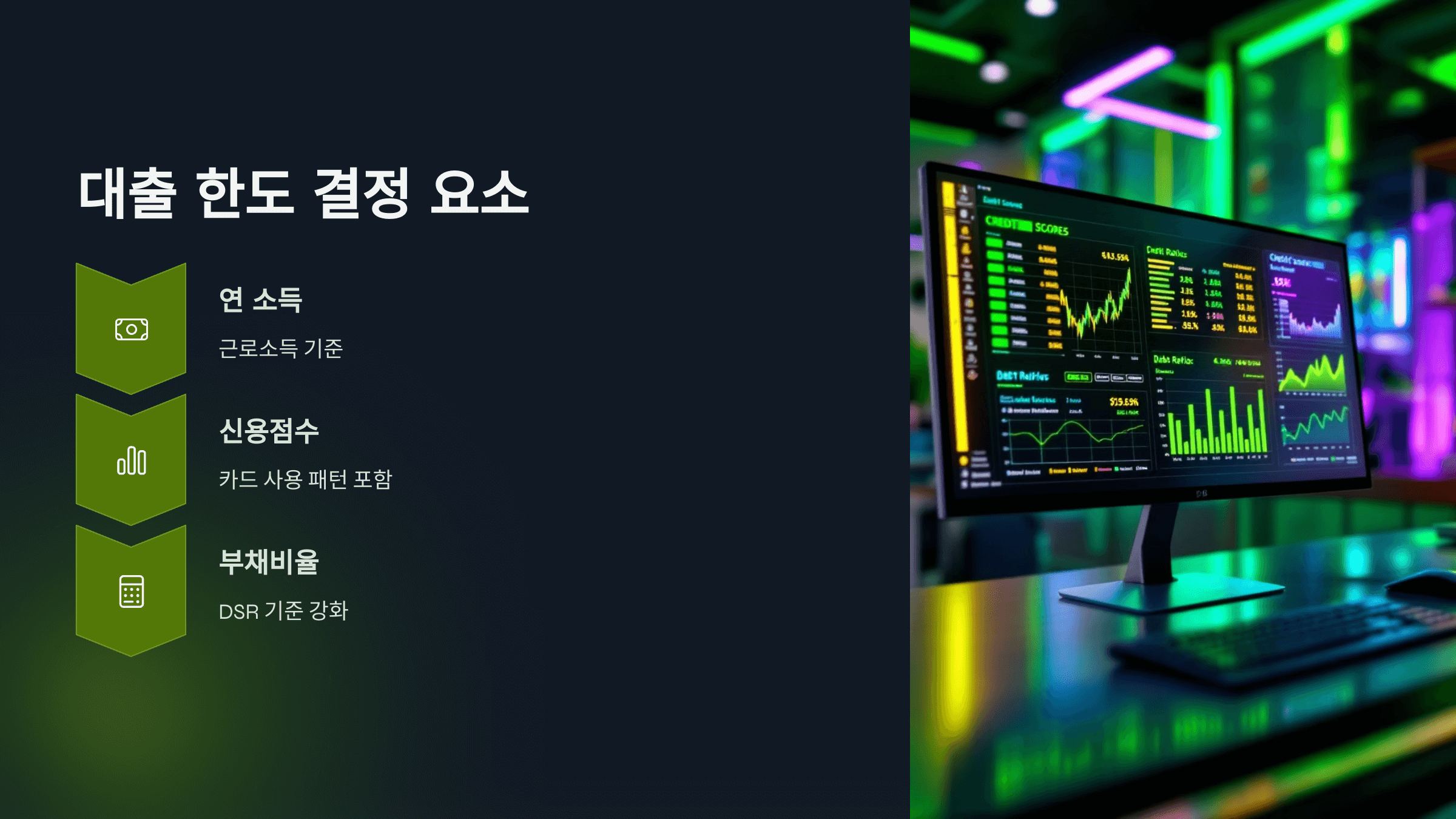 대출 한도 결정 요소