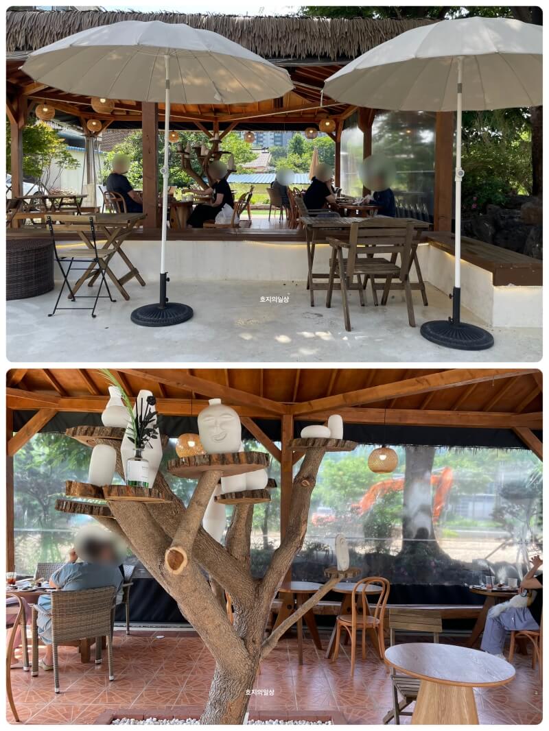 용인 베이커리 카페 도나스데이 본점 후기 - 야외석