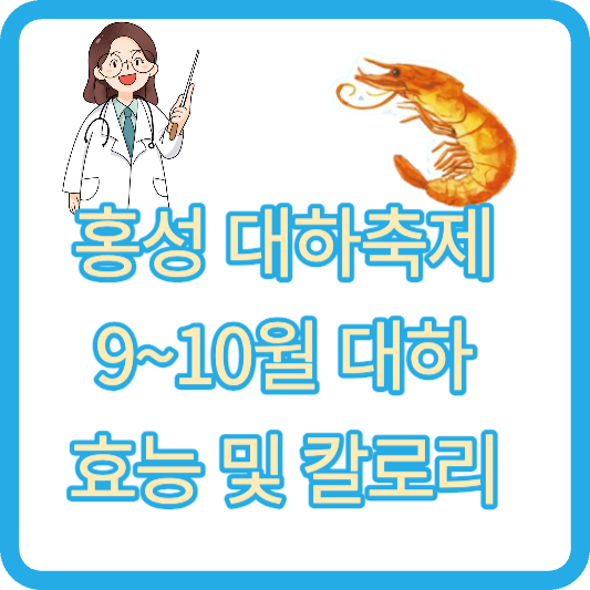 홍성 대하축제 대하 가격 칼로리 효능