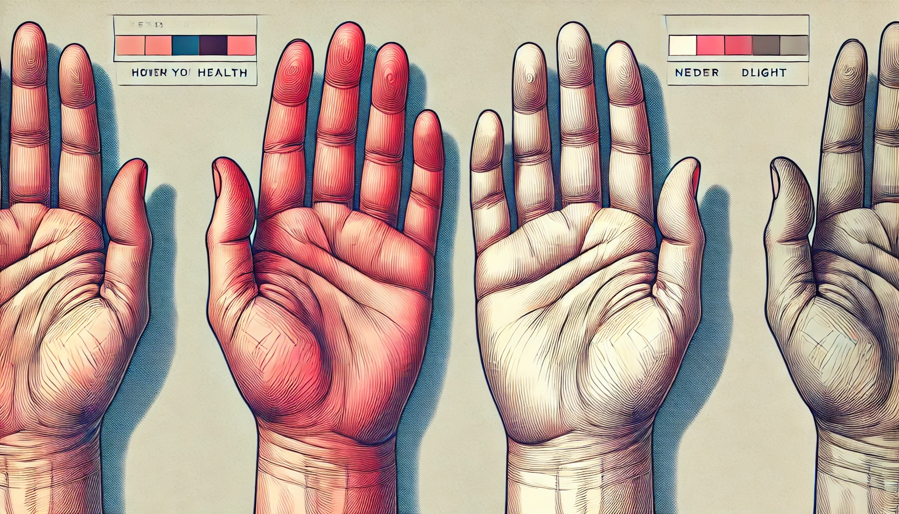 손바닥 색깔로 건강 상태를 확인하는 방법