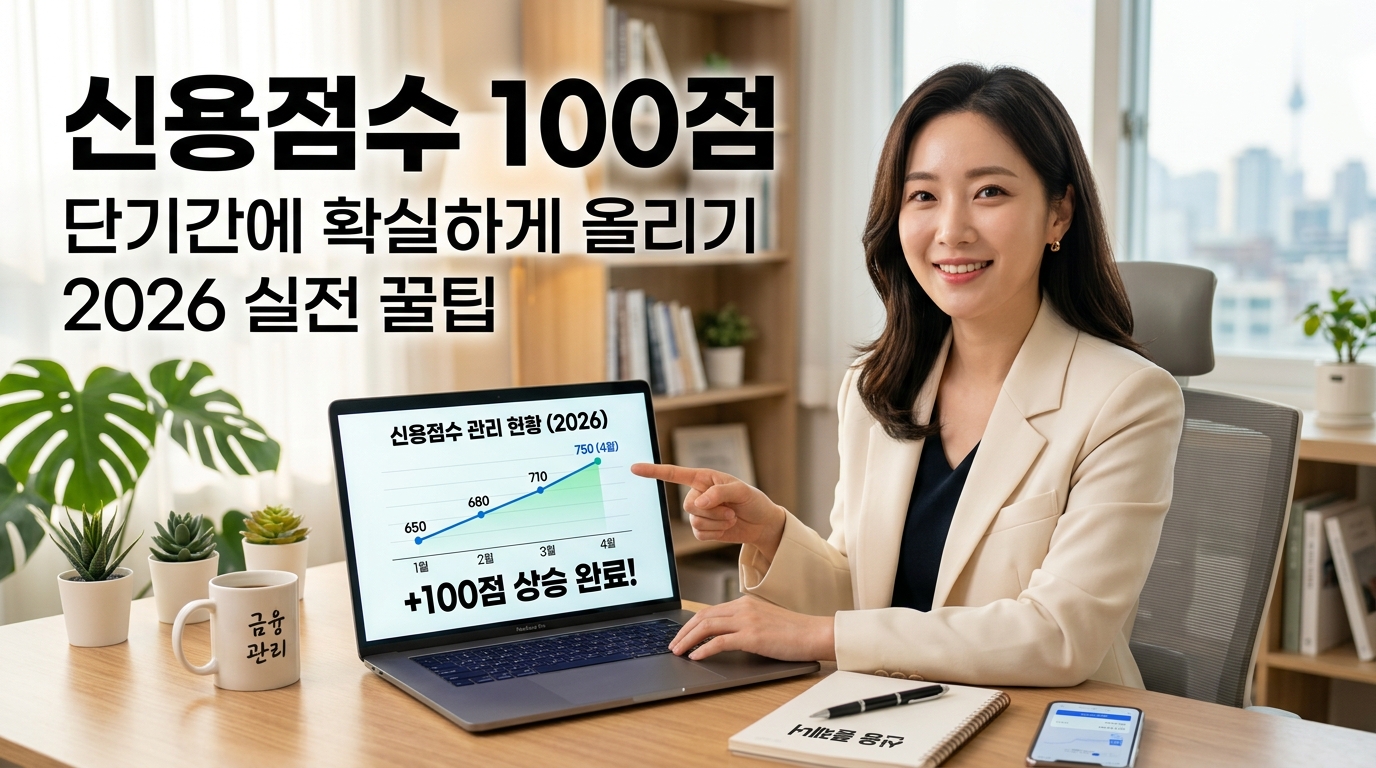 신용점수 상승 그래프 예시 600점에서 750점 증가