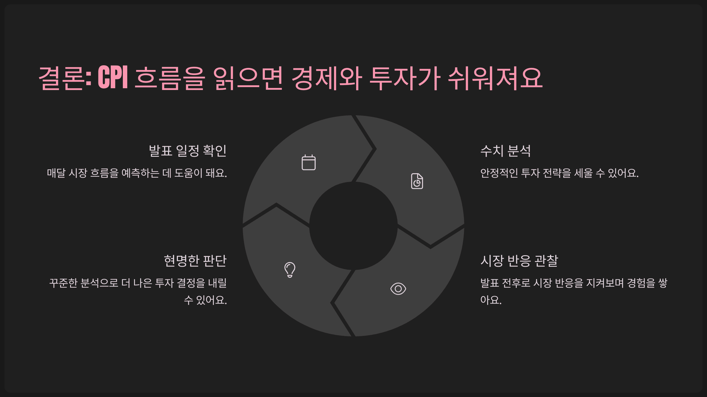 결론: CPI 흐름을 읽으면 경제와 투자가 쉬워져요