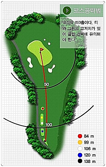 아리지CC 달님 코스 6번 홀