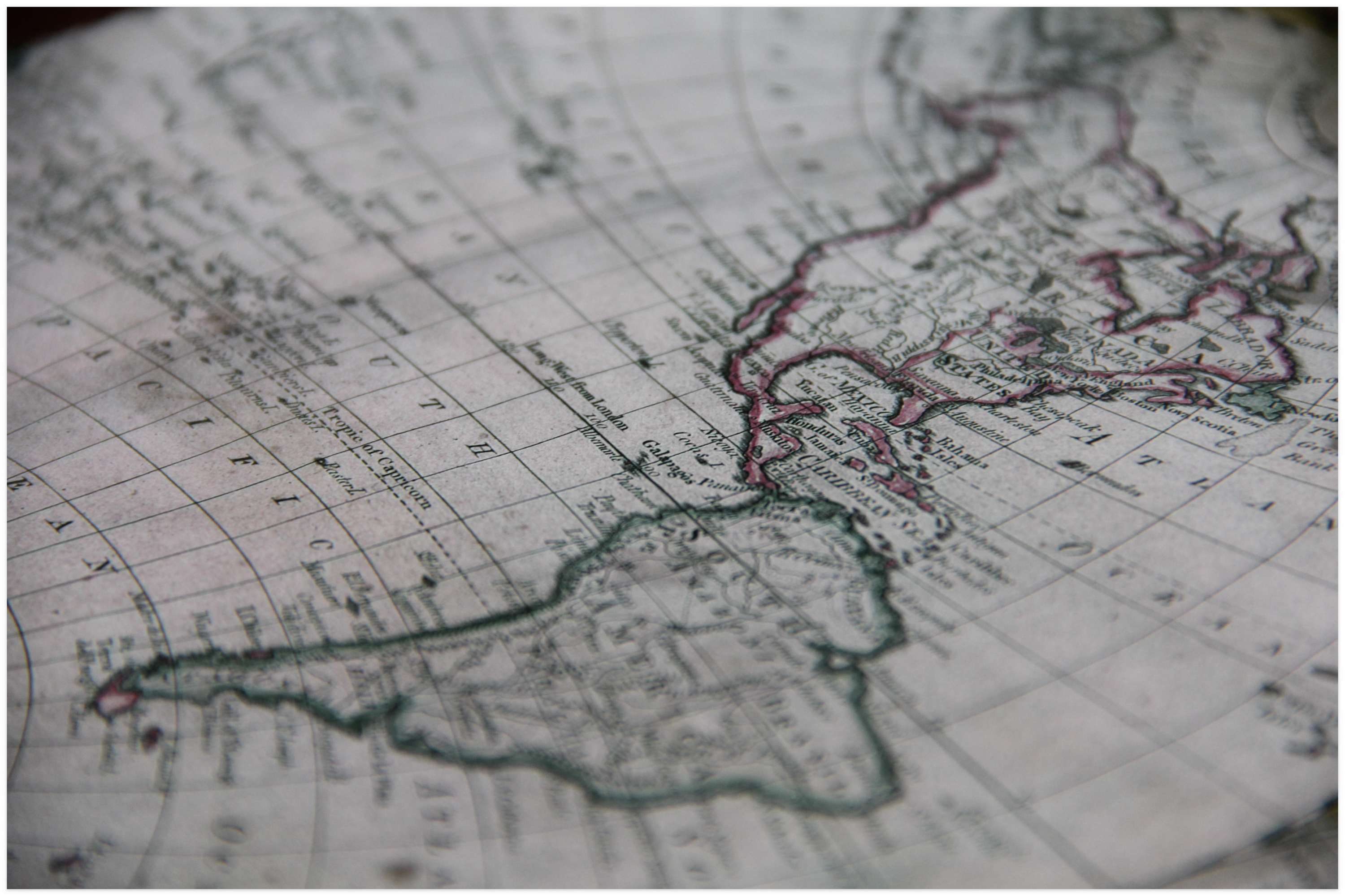 중남미 지도, 핑크타이드 예시 사진