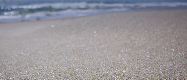 바닷가 모래 백사장의 모습