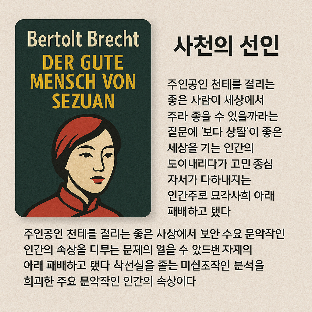 브레히트 『사천의 선인』 독서감상문