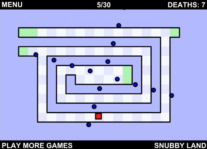 세상에서-가장-어려운-플래시게임-플레이-일정한-간격으로-회전하는-도형-사이를-지나가는-화면