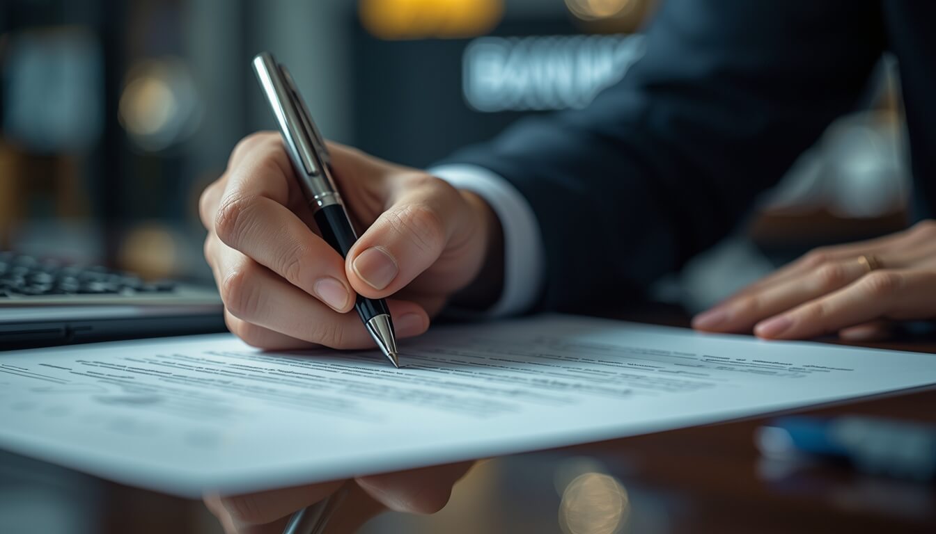 절세 혜택을 위해 ISA 계좌 개설 서류에 서명하는 모습