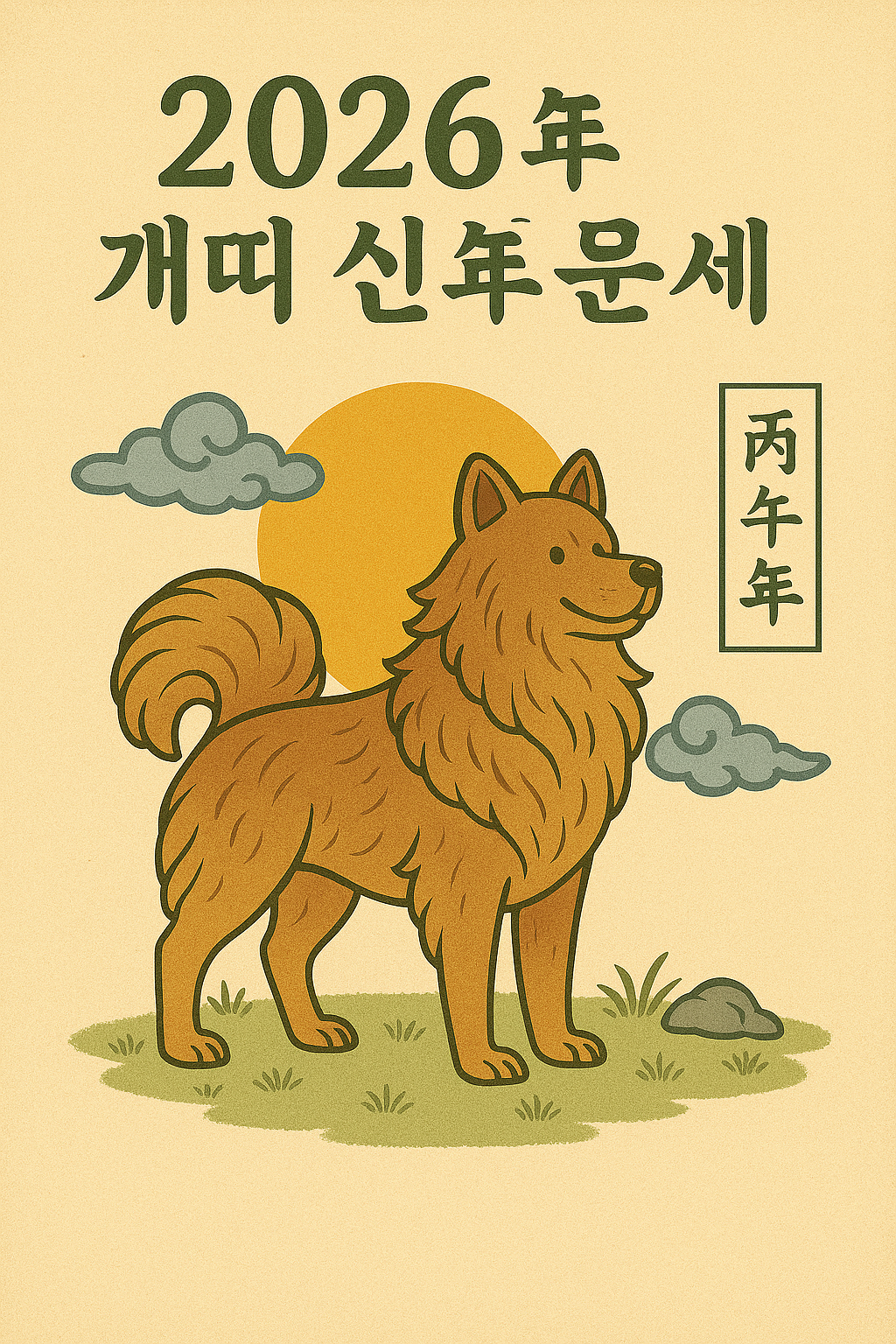 2026년 개띠 신년 운세 이미지