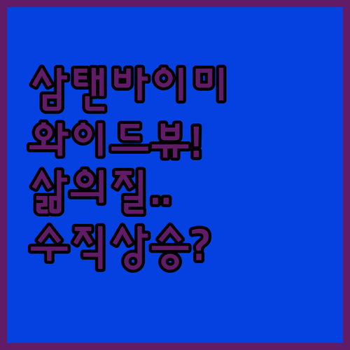 이동식 스마트 TV 삼탠바이미 와이드..