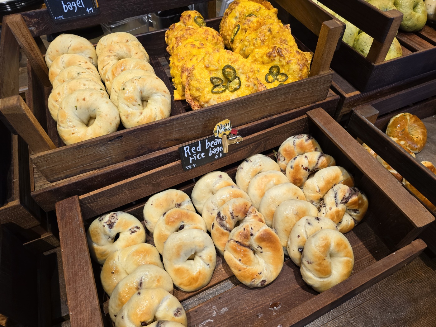 런던베이들의 다양한 빵들