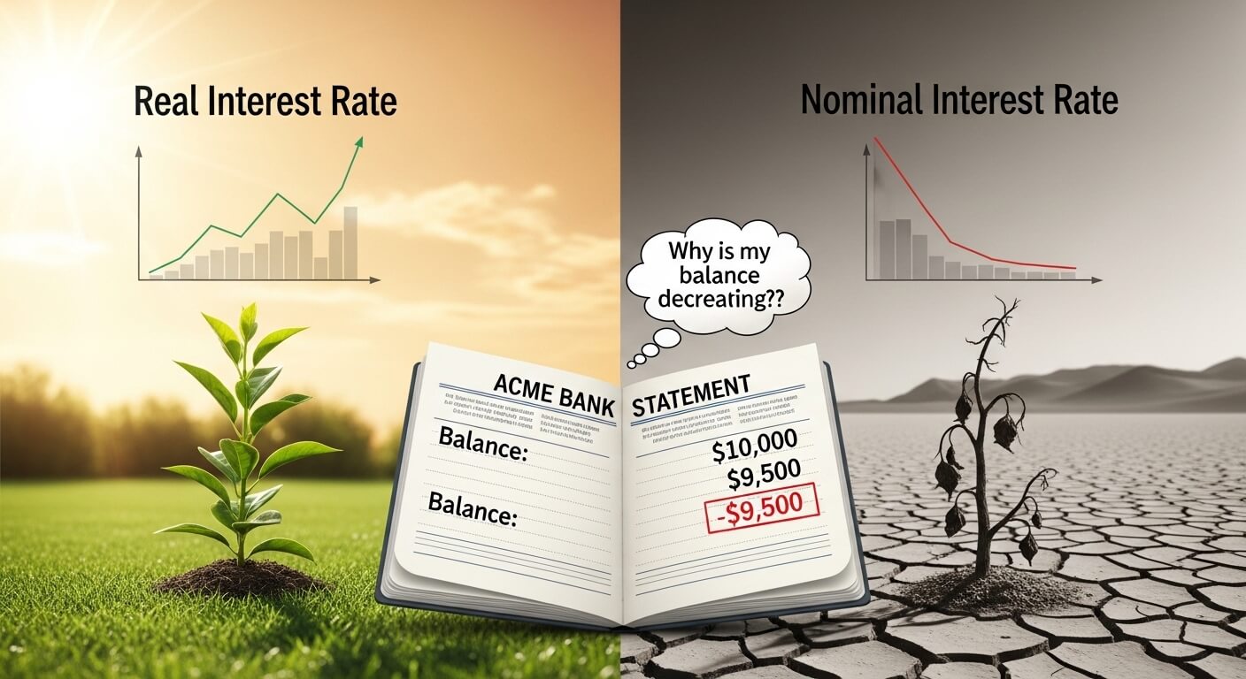 실질금리와 명목금리의 차이: 내 통장 잔고가 줄어드는 이유